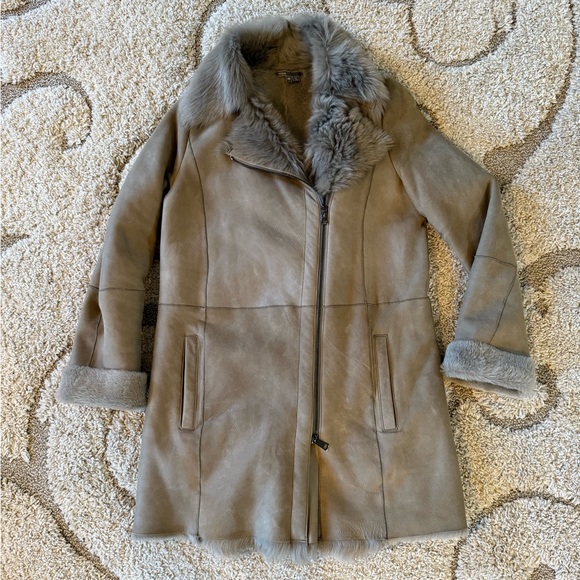 Vince 100% Shearling Lamb Fur Coat Size XS - Picture 1 of 10